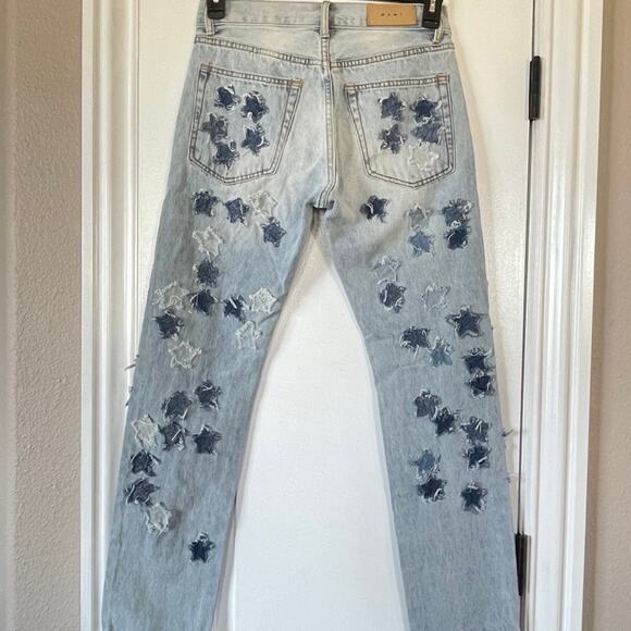 MNML MEN'S Star Design RARE FIND DENIM JEANS Size 29 - Picture 9 of 9